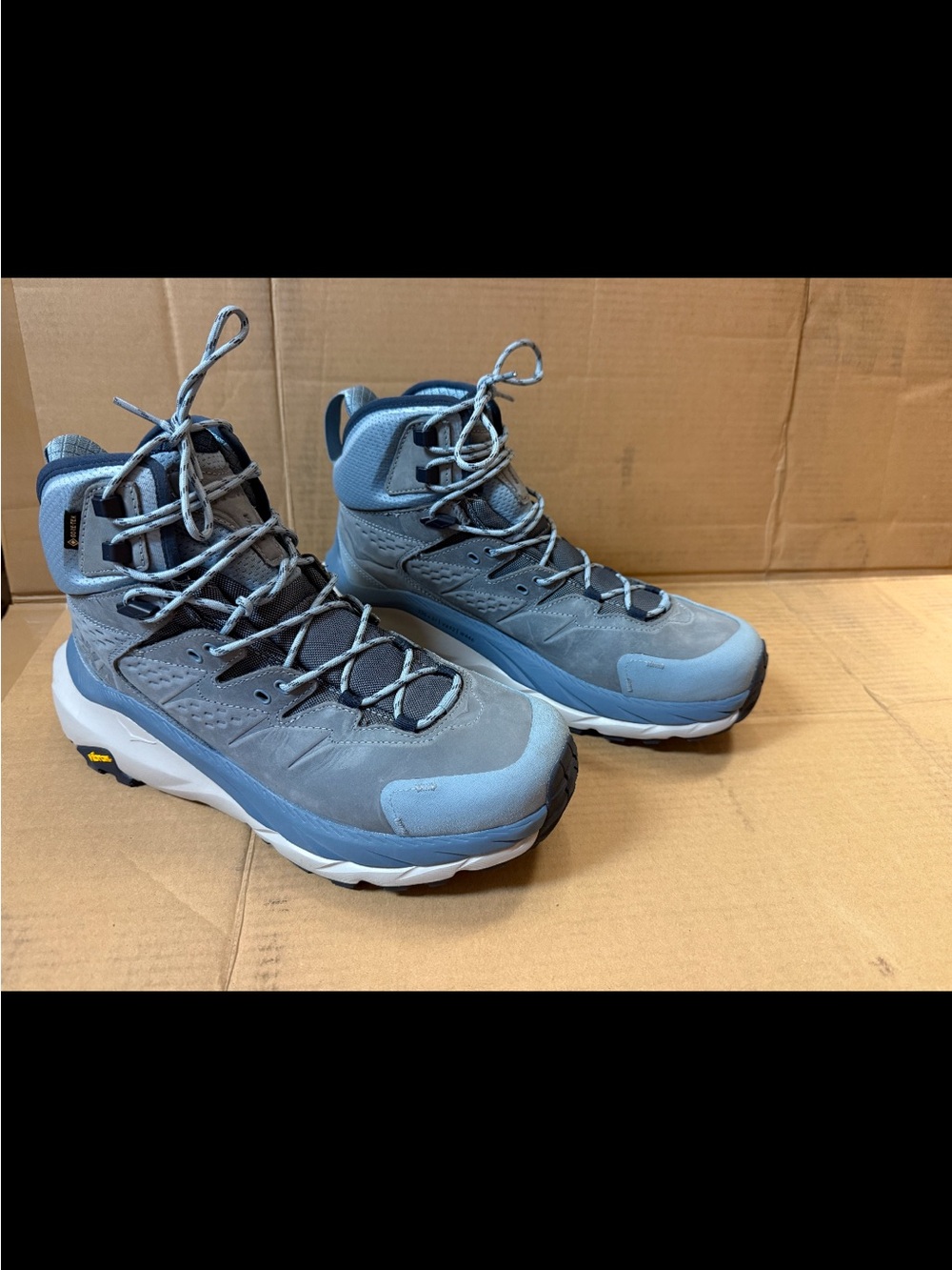 Hoka One One Kaha 2 Women’s Gray/Blue High-Top Hiking Boots - Picture 8 of 9
